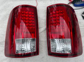 09-18 Dodge Ram Spyder Red LED Tube Bar Tail Lights