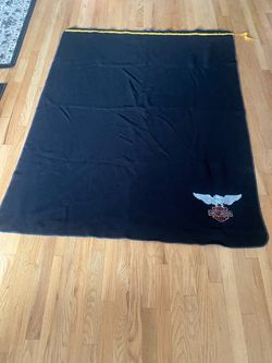 Harley Davidson fleece throw blanket