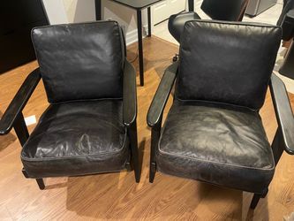 Pottery Barn Raylan Chair-Full Grain Leather