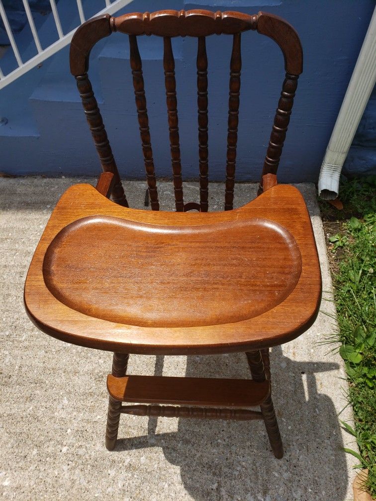 Jenny Lind Vintage Wooden High Chair
