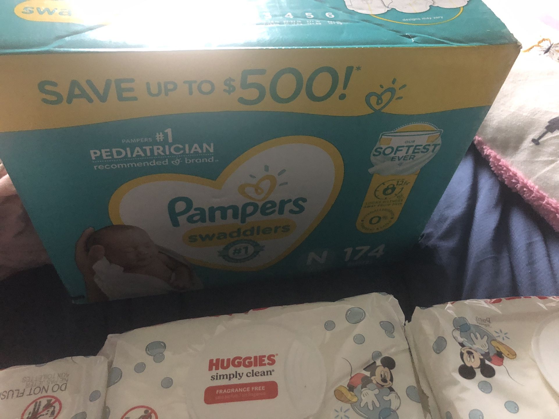 Brand New Pampers And Wipes Local Pick Up Only 