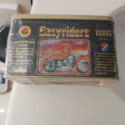 Vintage Easyrider Motorcyle Collector Cards Tin With Cards