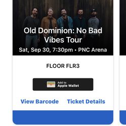 Old Dominion Concert Tickets 