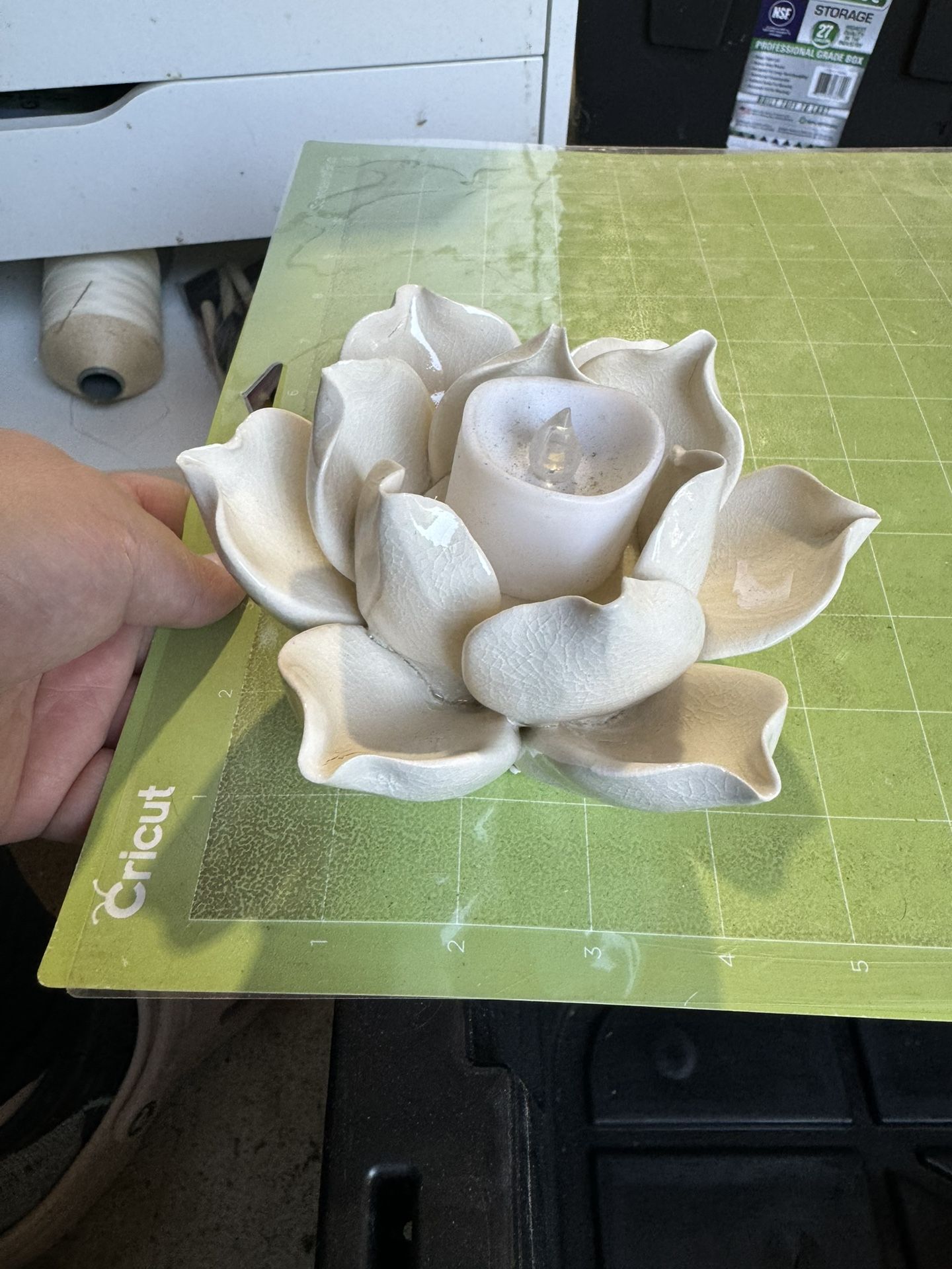 Ceramic Lotus Flower TeaLight Holder $10 A Piece