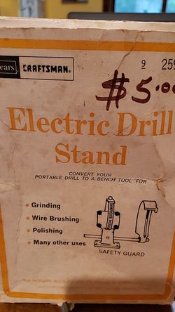 Craftsman electric drill stand