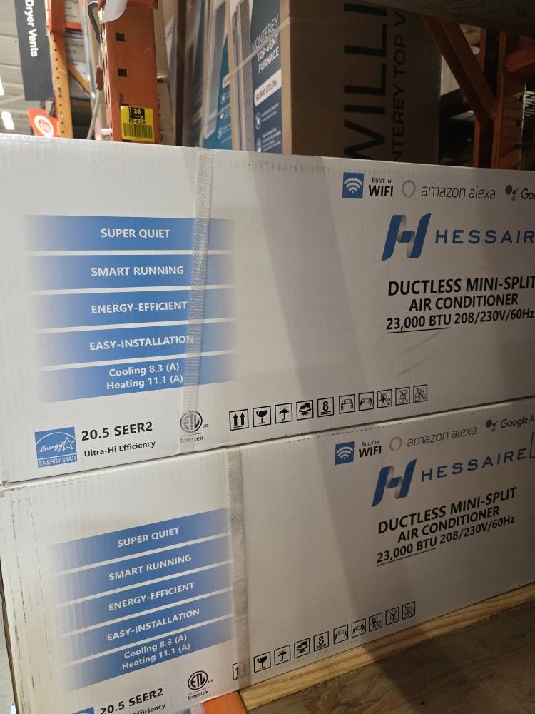 Hessaire Ductless Mini-Split Air Conditioner and Heat Pump.