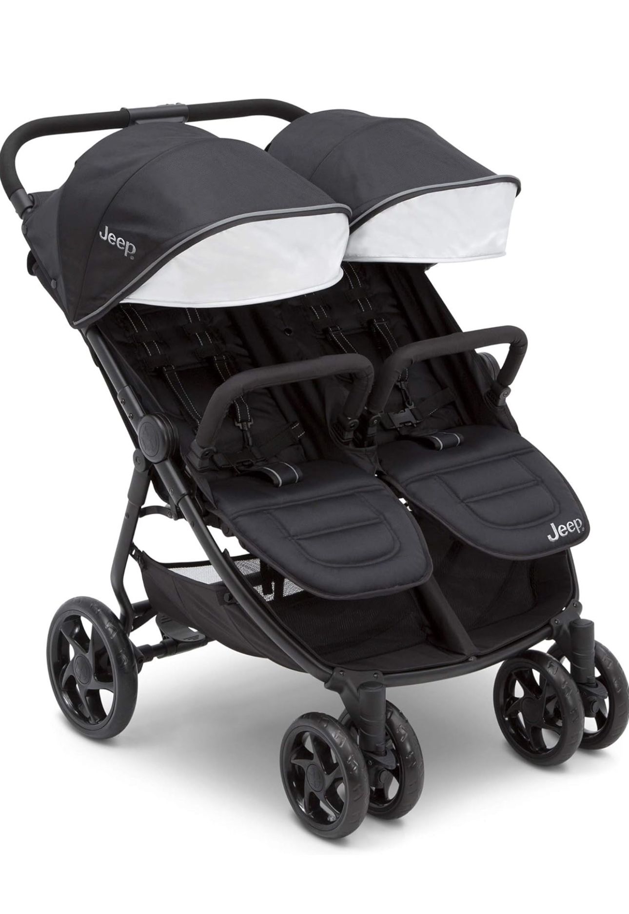 Jeep Destination Ultralight Side x Side Double Stroller, Midnight