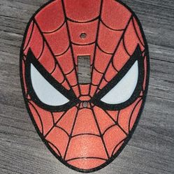 Spiderman lightswitch cover