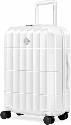 VIPBOX 21 Inch Carry On Luggage White Hardside Spinner Suitcase TSA Lock