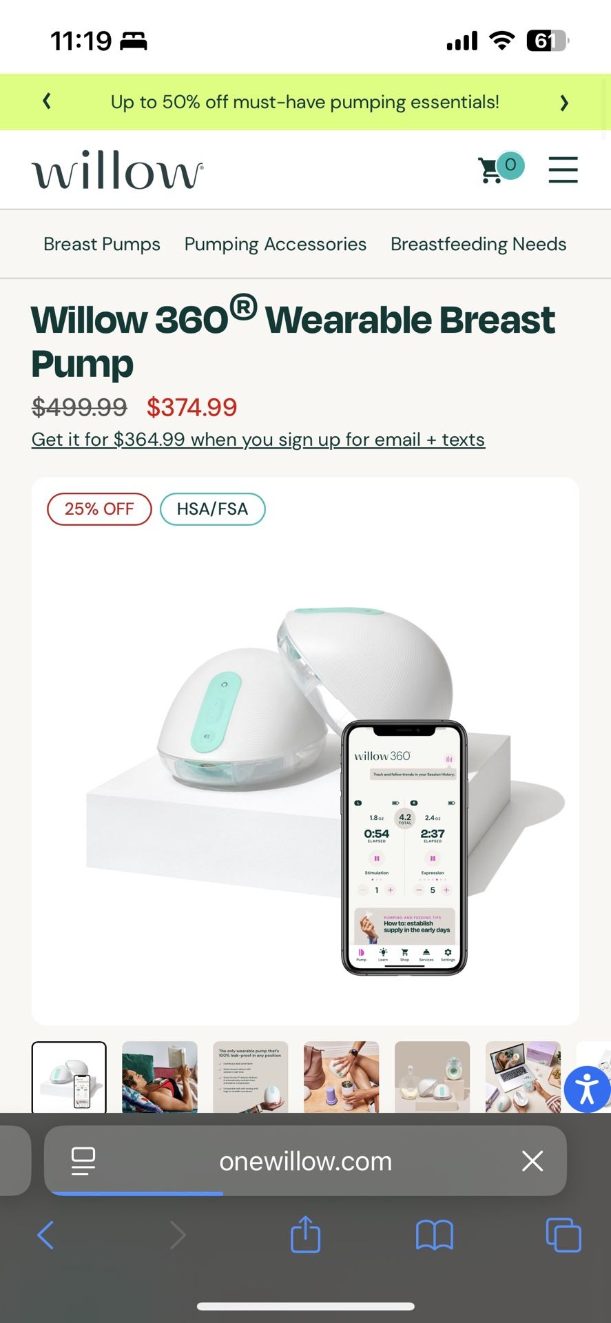 Willow 360 Breast Pump