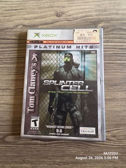 (5 ⭐ Seller) Original Xbox Splinter Cell Game Case