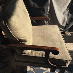 Wooden Accent Arm Chair