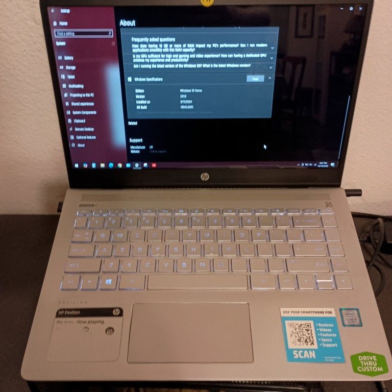 HP Pavilion 14" Laptop i5 7th Gen 16GB RAM 1TB HDD 