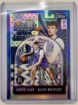 2025 Cooper Flagg Topps Limited Stock Legends Rookie Card