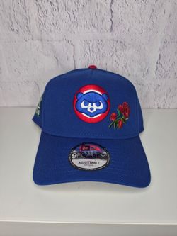 Cubs Snapback Hat with Rose