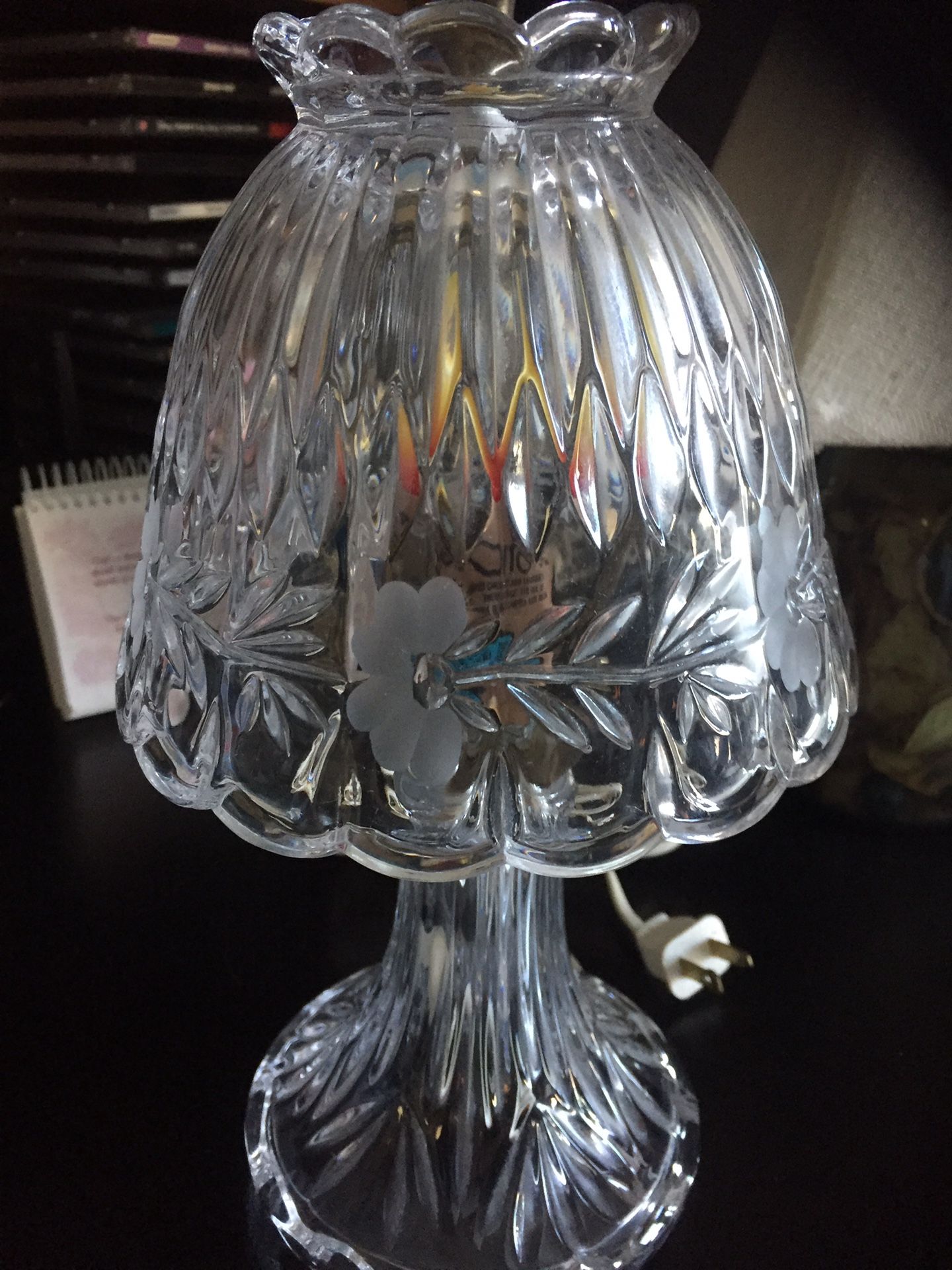 Small glass lamp