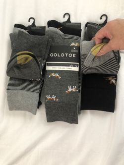 3 Packs Of Gold Toe Sacks