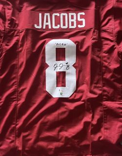 JOSH JACOBS SIGNED ALABAMA JERSEY INSCRIBED “ Roll Tide” BECKETT & JJ COA