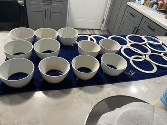 6 in. White Recessed Ceiling Light Fixture Trims