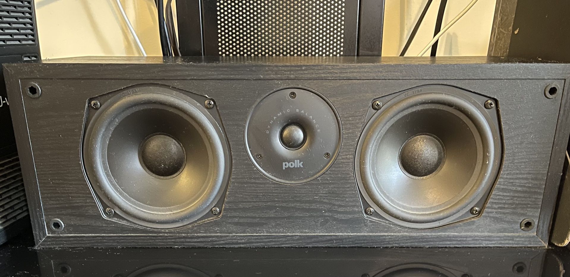 Polk Audio Center Speaker / Black. Excellent Condition .