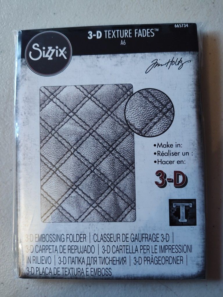 Sizzix Tim Holtz 3D Texture Fade  - Quilted