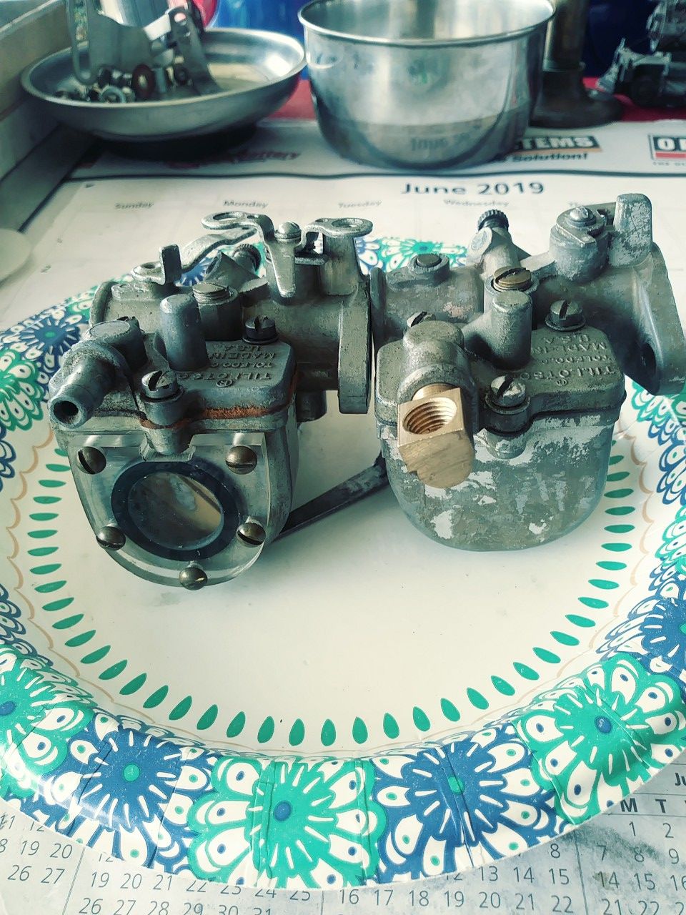 Vintage Tilson motorcycle carburetor