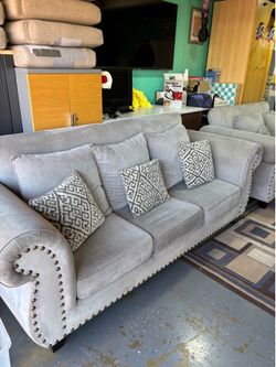 Couch set love seat and 3 seater