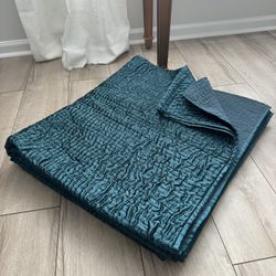 Teal Sateen King Quilt