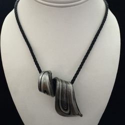 925 Sterling Silver & Glass Corded Necklaces