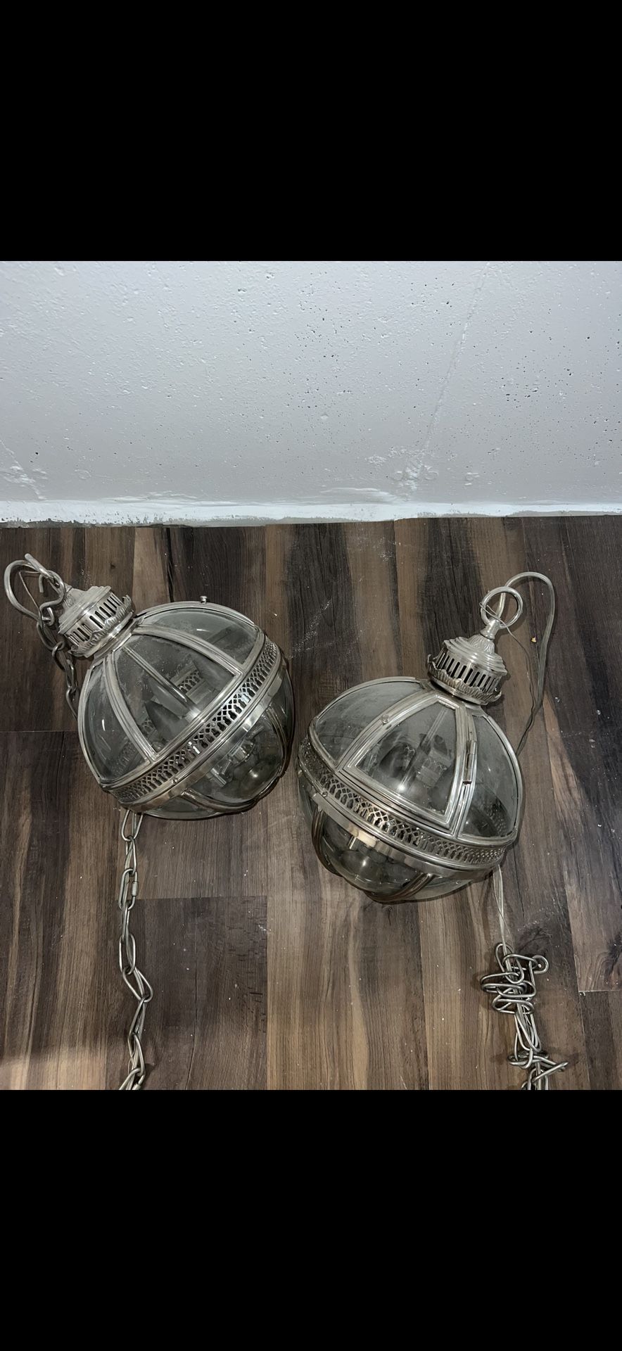 Silver Cage Lanterns