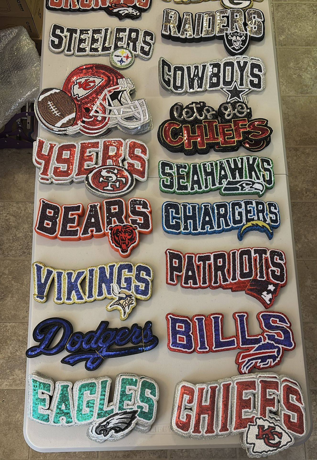 Football Team Patches