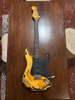 Fender Stratocaster Partscaster USA Neck Tex-Mex Pickups Reverse Headstock Relic