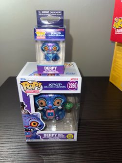 Derpy Funko Pop & Pocket Pop Keychain GLOW w/ Sussie K-Pop Demon Hunters #2260