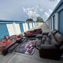 3 Leather Couches (Polk County Special) 