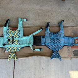 Pair of dog water vests. 