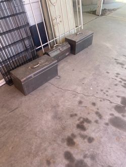 3 Tool Boxes with drills/tools and paint sprayer