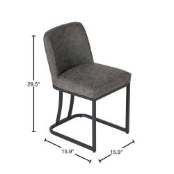 New Alpha Camp PU Leather Bar Stool with Metal Frame
