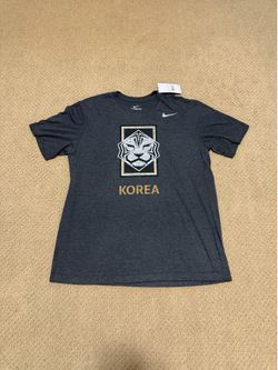 Nike South Korea KFA Logo Soccer T-Shirt M21372P957KRFA-BLK (Men’s Medium) NEW