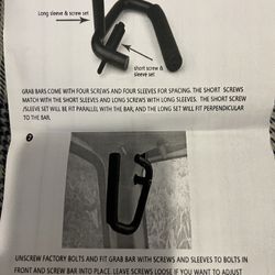 Jeep Wrangler Heavy Duty Grab Bars