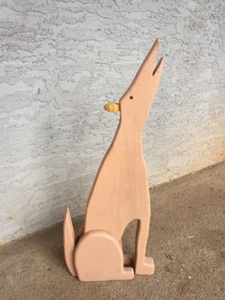 Decorative dog wood tall is 24”