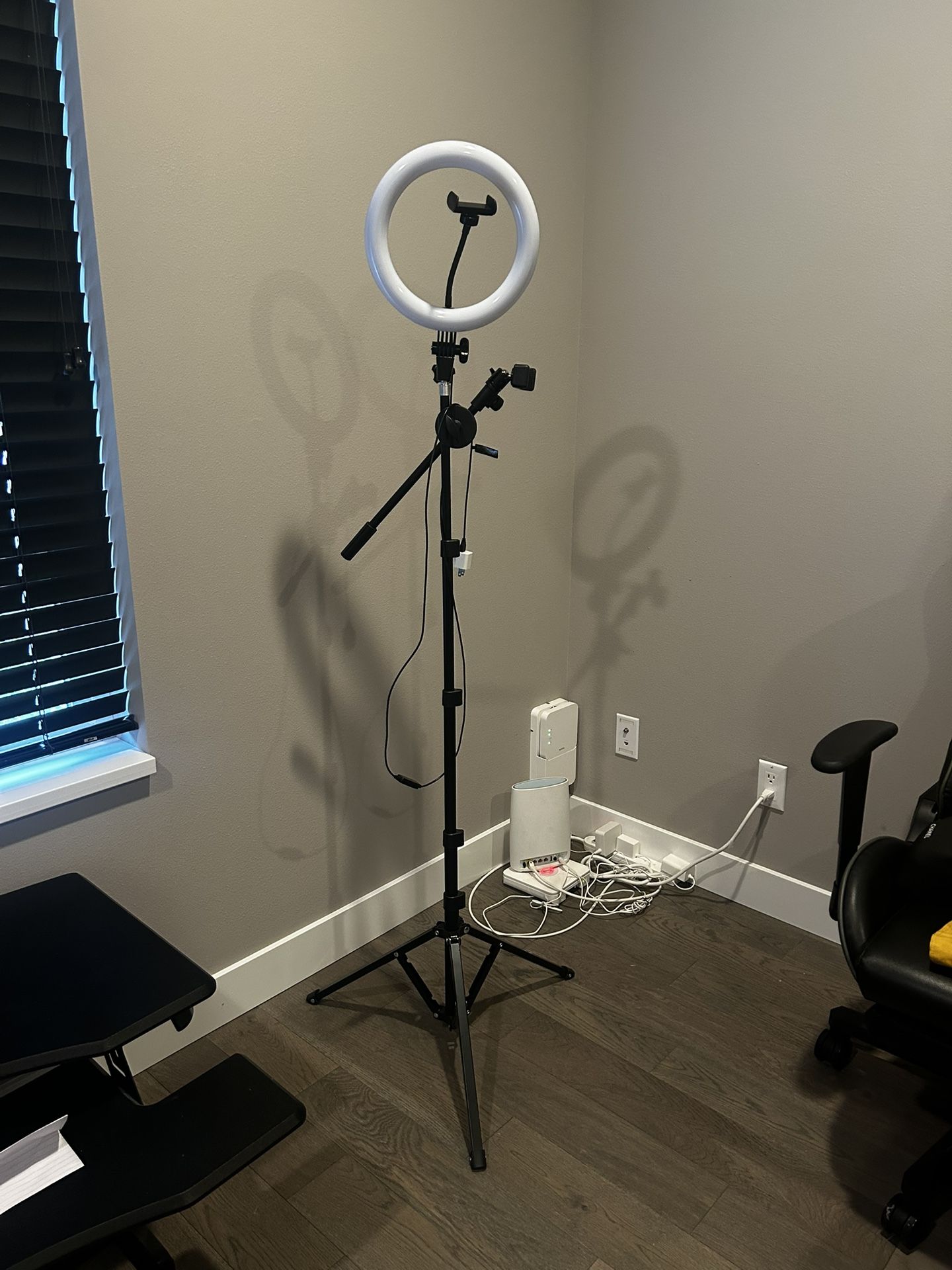 Standing Ring Light With Phone Holder