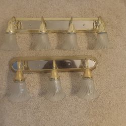 3 Set Of Vanity Light Fixtures