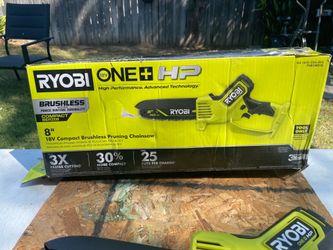 Ryobi Cordless Brushless hp 18v pruning chainsaw tool only