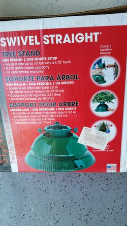 Swivel straight Christmas tree stand