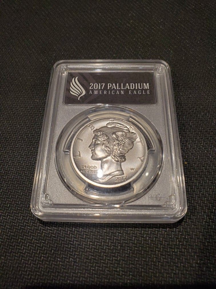 2017 $25 Palladium Eagle, MS-70 First Strike, APMEX Black Label