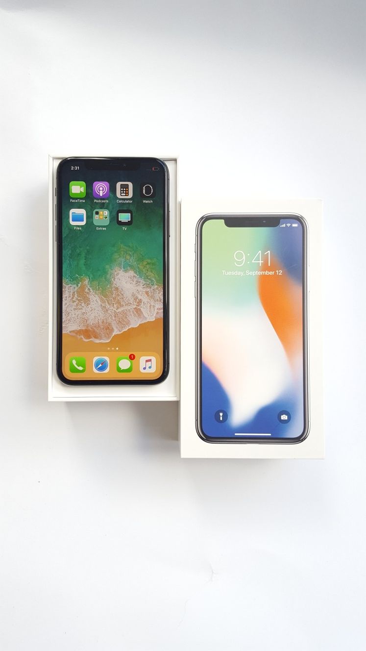 Iphone x 64gb unlocked. 1 year warranty each