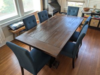 Extending Dining Table and/or Chairs (6)