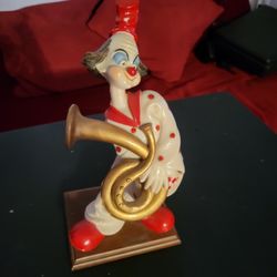Vintage clown statue