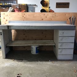 Vintage Equipto Work Bench 