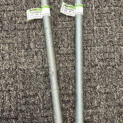 (2) Steelworks 3/4-in x 1-ft Coarse Thread Zinc-Plated Steel Threaded Rod